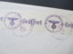 USA 1940 Luftpost / Trans Atlantic Air Mail Zensurbeleg OKW Nach Freiburg Aufkleber Par Avion / By Air Mail - Covers & Documents