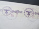 USA 1940 Luftpost / Trans Atlantic Air Mail Zensurbeleg OKW Nach Freiburg Aufkleber Par Avion / By Air Mail - Storia Postale