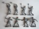 LOT FIGURINE Type COFALU  CHEVALIERS MEDIEVAUX CHEVALIER MEDIEVAL 8 Figurines - Army