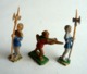 LOT 3 Pièces FIGURINES FIGURINE SOLDATS MEDIEVAUX 42 Mm Petite Taille MARQUE INCONNUE LOT DE 3 PIECES - Army