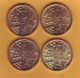 1997 2003 2005 2008 Moldova ; Moldavie ; Moldau  "50 BANI "   4 Coins - Moldova