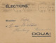 DOUAI KRAG 1931 DREYFUSS (DOU101) 1994 NON COTE EN Port Payé Numéro De L'arrondissement Tarif ELECTIONS - Oblitérations Mécaniques (flammes)