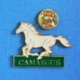 1 PIN'S //  ** CHEVAL DE CAMARGUE ** . (BARILLET) - Feria - Corrida