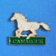 1 PIN'S //  ** CHEVAL DE CAMARGUE ** . (BARILLET) - Stierkampf