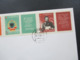 Delcampe - Albanien 1964 Blanko FDC Auch Int. Briefmarkenausstellung Riccione, Motive Vögel Und Olympische Sommerspiele - Albanien