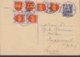 France Uprated Postal Stationery Ganzsache Entier 12 Fr. Marianne LES LILAS 1950 ERROR Variety In Uprated Stamps !! - Lettres & Documents