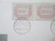 Delcampe - GB ATM 1984 4 Verschiedene FDC / Stempel London, Southampton, Windsor Berks, Cambridge Royal Mail Postage Labels - Brieven En Documenten