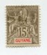 COLONIES FRANCAISES GUYANE 1 Timbre Neuf X Signé  N°YT 45 - 1900 - Neufs