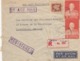 LETTRE CHINE CHINA. PAR AVION.  1956. RECOMMANDE TAPEI POUR CASABLANCA MAROC - Briefe U. Dokumente