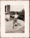 Photo Originale Vélo, Bicyclette, Biclou, Petite Reine, Cycle, Bécane & Gamin Au Vélo De Course  Bien Trop Grand 1960's - Cyclisme