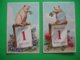 Lot 2 Carte Fantaisie Gaufree Cochon Cochons Bonne Annee - Sonstige & Ohne Zuordnung