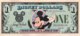 USA 1 Disney Dollar (1988) - EF/XF - Sonstige & Ohne Zuordnung