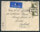 1943 Palestine Jerusalem Airmail Censor Cover. Hadden, Ramallah Police - Bowes Road, London N11 - Palestine