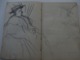 Delcampe - Superbe CARNET Contenant + De 150 Dessins Croquis Aquarelles études_artiste Peintre A Identifier_ Epoque Fin XIX - Collections