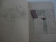 Delcampe - Superbe CARNET Contenant + De 150 Dessins Croquis Aquarelles études_artiste Peintre A Identifier_ Epoque Fin XIX - Collections