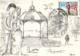 VALENCE - Le Kiosque Et Les Amoureux Par Raymond PEYNET - Philatélie Timbre + Cachet - Valence