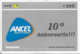 Uruguay - Ancel - 10o Aniversario!!!, (Big Size) GSM Refill 100$, Used - Uruguay