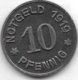 *notgeld  Ludendcheid 10 Pfennig 1919.  Fe   F309.4 - Autres & Non Classés