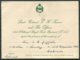 1954 GB 41st (Oldham) Royal Tank Regiment (T.A.) Mrs E.H. Griffiths Party Invitations (2). Town Hall, Drill Hall - Documents
