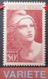 R1591/542 - 1945 - TYPE MARIANNE De GANDON - N°732 NEUF** LUXE - VARIETE ➤➤➤ Quelques Lettres évidées - Nuovi