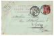 Entier Postal Semeuse Lignée --1904---n° 129 CP ( 403 ) --TOULON - 83  Pour Lyon-69--cachets - Cartes Postales Types Et TSC (avant 1995)