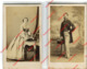 2 CDV 1862 :  Laure Louise Le VASSEUR De BAMBECQUE MAZINGHEN & Albert Henri Amédé Le SERGEANT De MONNECOVE - Personnes Identifiées