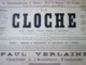 Delcampe - 1ER SEPT 1893  "LA CLOCHE" JOURNAL SATIRIQUE-LITTÉRAIRE-ARTISTIQUE-HUMORISTIQUE- PAUL VERLAINE - 1850 - 1899