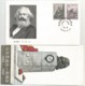 China Karl Marx Set Of 2 Used First Day On FDC + Postal Folder 1983 - Covers & Documents