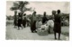 Carte Photo, Cliché André Dugne - Fort-Lamy - Le Marché  (animation, étalage Au Sol) Circulé 1955, Sous Enveloppe - Chad