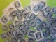 Lot De 120 Timbres Empire No 14 , 20 C Bleu , Obl Tous Types Et Nuances - 1853-1860 Napoléon III