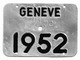 Velonummer Genf Genève GE 52 - Number Plates