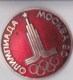 OLD PIN  --  2 X PINS RUSSIA  --  OLYMPIC GAMES 1980  --  MOSCOW  --  BIG PIN  --  DIAMETER 46 Mm - Olympische Spiele