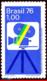 Ref. BR-1440 BRAZIL 1976 ART, BRAZILIAN FILM INDUSTRY,, FILM CAMERA, MI# 1536, MNH 1V Sc# 1440 - Ungebraucht