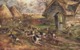 Illustrateur " FOX HUNTING " Clos Quarters Chasse à Courre Le Renard Chiens Renard  Poules RV TUCK's  TP 140 - Peintures & Tableaux