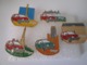 PIN'S    LOT  5  RENAULT  TWINGO  PARIS BORDEAUX ROUEN RENNES TOURS - Renault