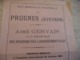 Pub Publicité 2 Volets Prugnes Aveyron Eau Minérale Naturelle Aimé Gervais La Levade Gard - Publicités