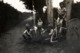 Photo Originale Déguisement D'Enfants Terribles Et Casques à Plumes De Gaulois Avec Boucliers De Bois Vers 1930 - Personnes Anonymes