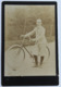 Ancienne Photographie Cycliste Sur Vélo Ancien Photographe Jules David 90 Rue De Courcelles Levallois Paris - Cyclisme