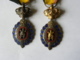 Belgique - Médaille Du Travail - Une Médaille Or Et Une Médaille Argent - Profesionales / De Sociedad