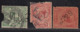 3 Diff Perfins / Perfin, KGV Series, Great Britain Used, - Perforiert/Gezähnt