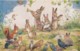 AS96 Margaret Tarrant - Wandering Minstrels - Birds, Rabbits, Squirrel - Autres & Non Classés