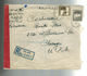 1941 Tel Aviv Palestine Dual Censored Cover To USA Registered - Palestine