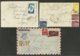 Lot 3 Lettres - Lote 3 Sobres Dont 2 Recommandées >>> FRANCE 1957 & 1960 - Lettres & Documents