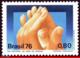 Ref. BR-1489 BRAZIL 1976 RELIGION, DAY OF THANKSGIVING,, PRAYING HANDS, MI# 1574, MNH 1V Sc# 1489 - Other & Unclassified