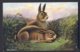 Two Rabbits, Resting. R. Roland Knight A/s. HARES UN FORM. OILETTE Raphael Tuck - Tuck, Raphael