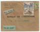 N°261+260+284A  PERFORE BI BANQUE INDOCHINE LETTRE AVION VIA AIR ORIENT PARIS 1934  POUR HANOI TONKIN - 1921-1960: Période Moderne