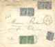 1896- Enveloppe RECC. De Nevers ( Nièvre )affr. à  85 C   - Au Dos Sceaux De La Banque De France - 1877-1920: Période Semi Moderne