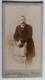 Mini CDV Mignonette Photo Portrait Homme Photographe Chamberlin 63 Boulevard Rochechouart Paris - Personnes Anonymes