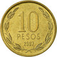 Monnaie, Chile, 10 Pesos, 2007, Santiago, TTB, Aluminum-Bronze, KM:228.2 - Chili