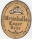 UNUSED BEERMAT - GRUNHALLE LAGER (WARRINGTON, ENGLAND) - GRUNHALLE LAGER BEER - (Cat No 006) - (1971) - Portavasos